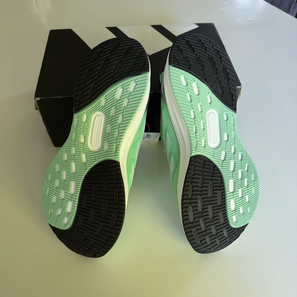 adidas Ultrarun 5 W Green Glow Men's Size 8.5 Dash Grey Core Black - Picture 5 of 13